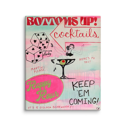 Bottoms Up Canvas